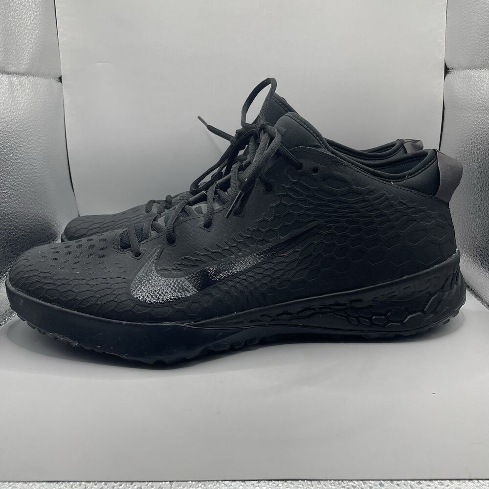 Men’s Size 15 Nike Force Zoom Trout 5 Turf Black Thunder Grey AH3374-002 Rare - Picture 2 of 9